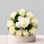 Centro de mesa floral blanco
